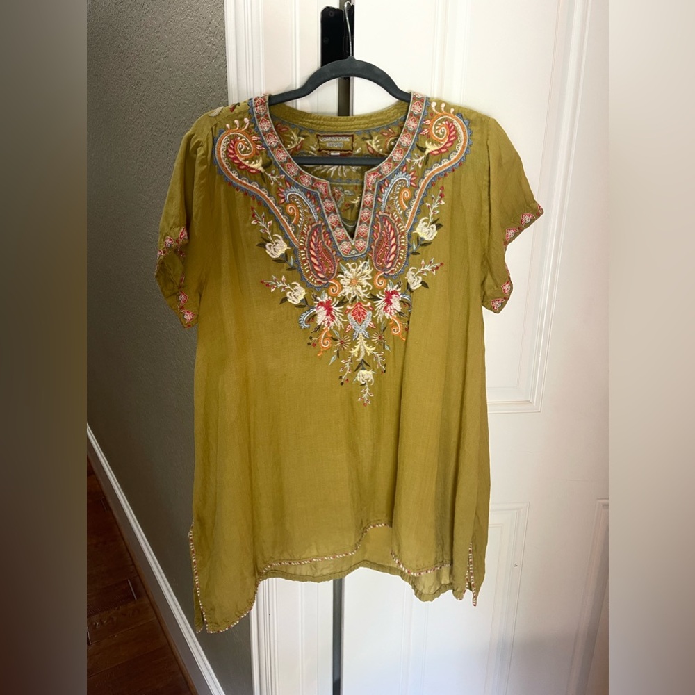 Johnny Was Tunic Top size Large